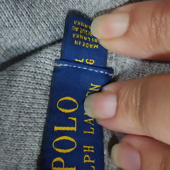 Polo Ralph Lauren gray ¼ zip - Picture 5 of 5